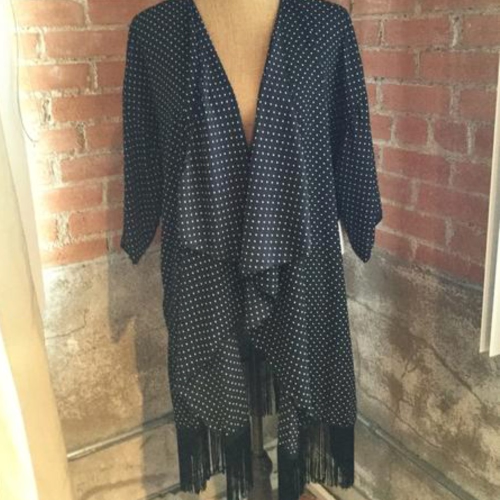 Lularoe Black and White Polka Dot Monroe
